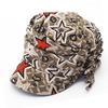 Winter new pleated rope knitted hat graffiti warm couple stack hat literary retro knitted hat