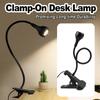 Usb Led Clip On Desk Lamp Reading Book Light Clip-on Night Lights Gooseneck Table Study Read 5v Cold White 360°clip-on For/table