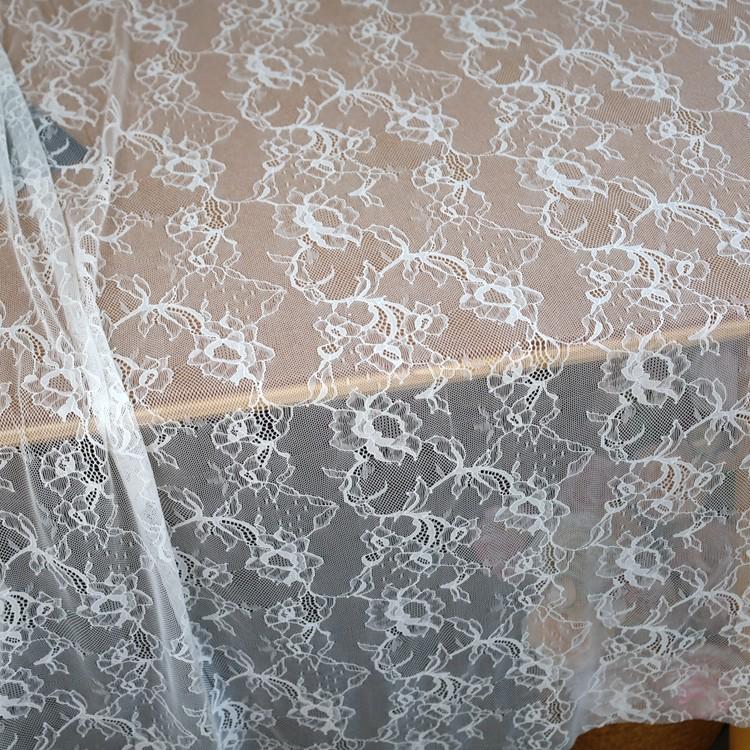 

1.5m Stretch Lace Fabric for Dresses, Cheongsams, Veils, and Decor Default