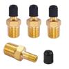 Kimlonton 4 Pcs Tire Air Valve, US Type Valve, Automotive Vacuum Tire 1/4, NPT