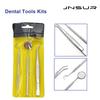 Basic Dentist Prepared Tool Box 304 Stainless Steel Dental Tools Kit Dental Mirror Probe Tweezer Dental Oral Care Instrument