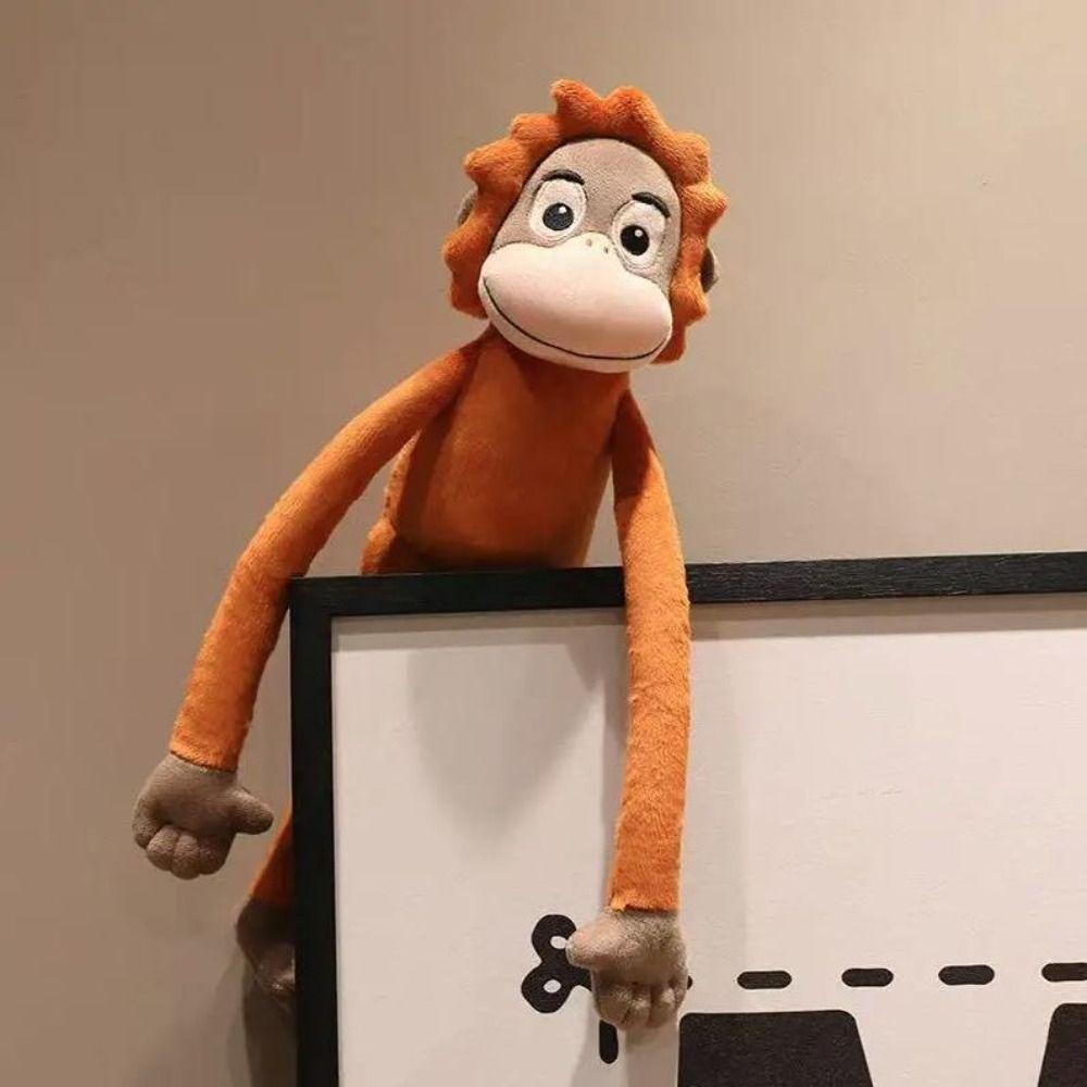 Long Arm Large Plush Monkey Doll Stuffed Doll Orangutan Plush Doll Long Arm Gorilla Doll  Baby Toys