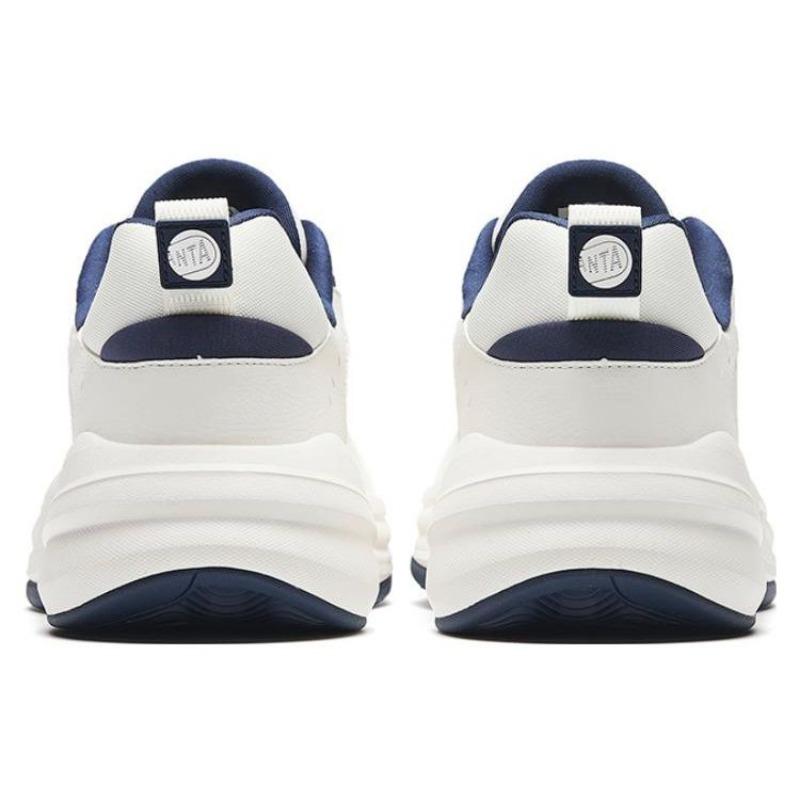 Anta Ace Retro Running Non-Slip Durable Low-Top Sports Casual Shoes Men Sneakers White Dark-Blue 912528802F-1