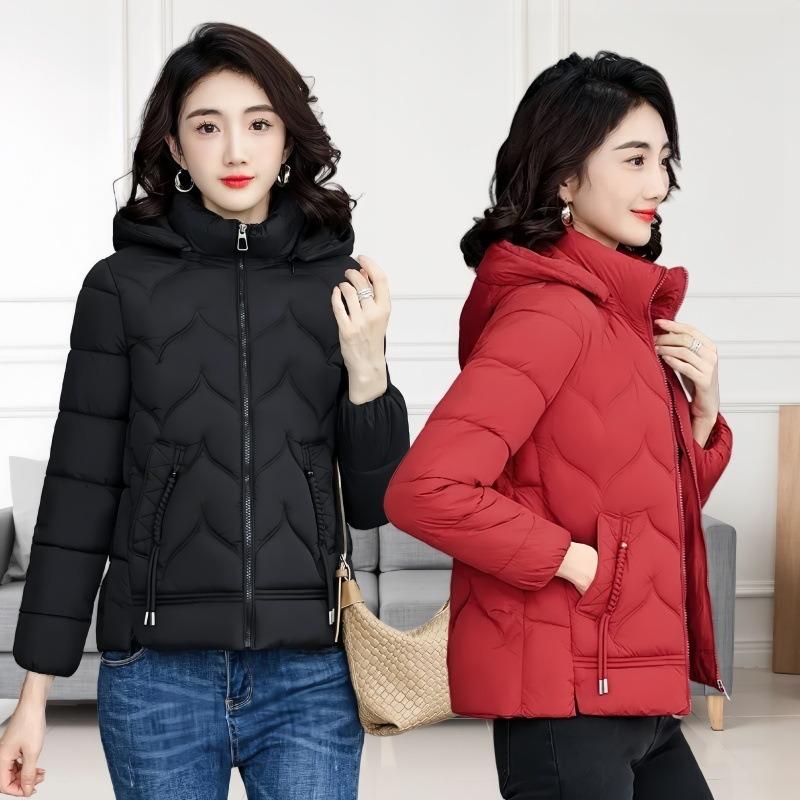Down cotton-padded jacket short female mother hooded winter jacket thickened warm cotton-padded jacket new fashion cotton-padded jacket tide