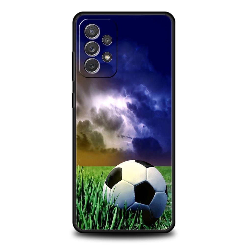 Soccer Ball Football Phone Case For Samsung Galaxy A13 A51 A71 A41 A31 A21S A11 A03S A12 A32 A52 A22 A23 A33 A53 A73 5G Cover