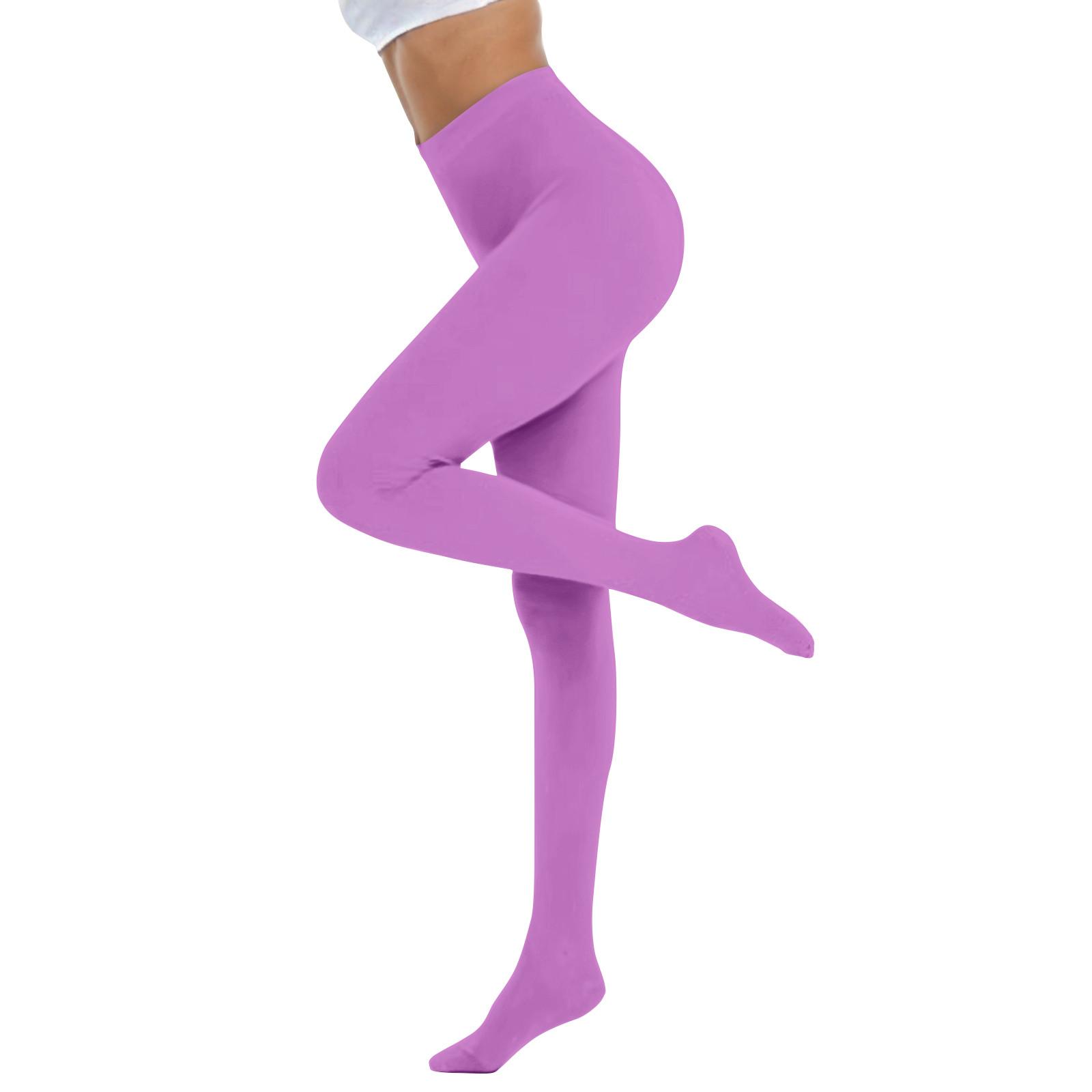 

Жіночі однотонні м які напівпрозорі колготки. Барвисті колготки. Жіночі колготки з високою талією One Size фіолетовий