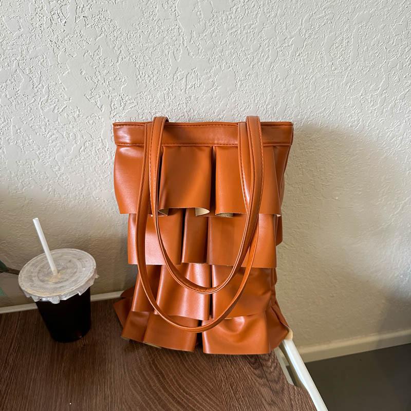 Trendy Street Style Handbag 2023 New Large Capacity Pu Bucket Bag For Women