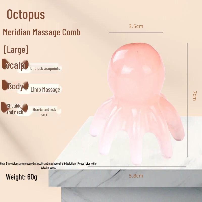Octopus Resin Meridian Massage Comb - Traditional Chinese Medicine Scalp & Health Tool