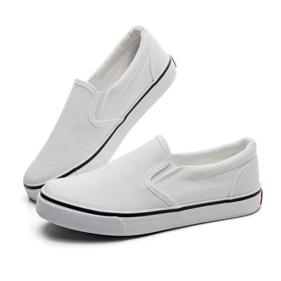 Versatile White One-pedal Lazy Shoes Women's Summer Thin Cover Canvas Shoes Casual Flat Cloth Shoes