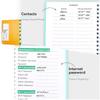 A6 Spirals Notebook Password Book Address Book with Alphabets Index Diary Writing Pad Office School Supplies for Home