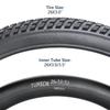 Set of 26 Bicycle Tire Tube Wall Thick American Valve Tire 26 Bicycle Tire 26 Cross Bike Tire 26 Mountain Bike Tire 26 MTB Tire 26 2, 3.0 Tire, 26x3.0