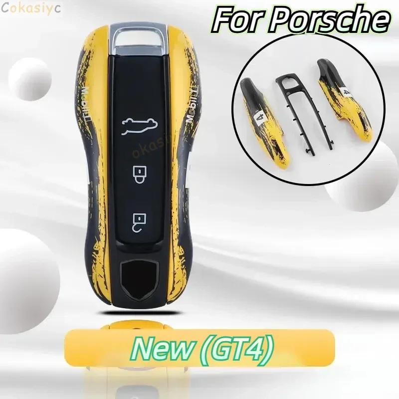 Interior Mouldings Multiple Painting For Porsche Cayenne 718 MACAN Panamera 911 Macan Boxster Cayman Remote Car Key Case Replace
