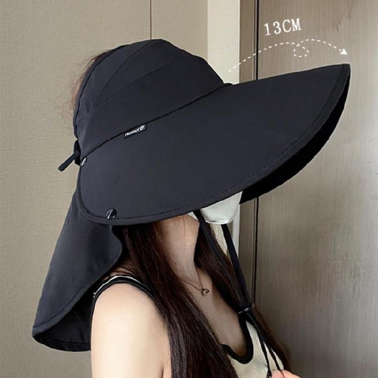 Wide Brims Sun Hat Sun Protective Spring Sun Hat Open Top Hat for Women Fishing