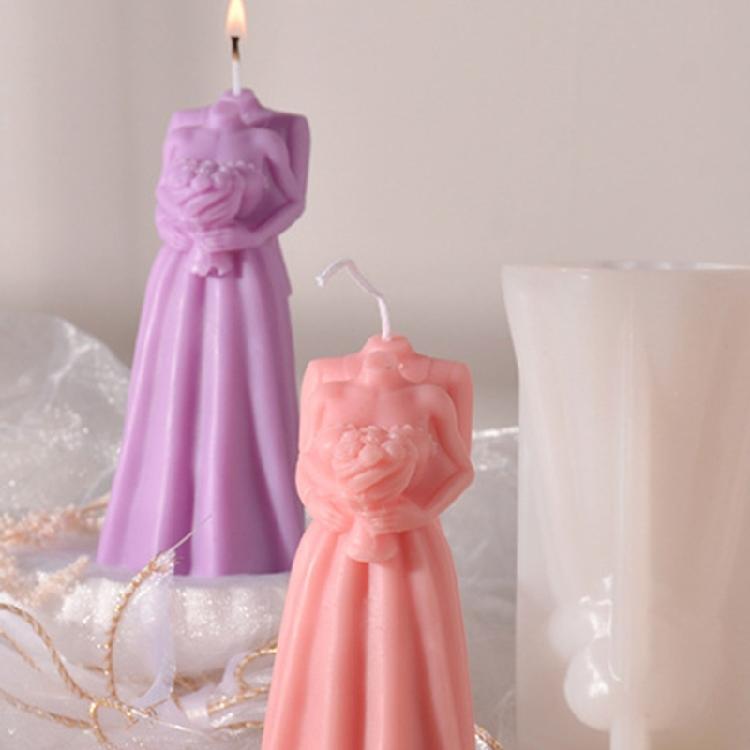 Couples Candle Mold Mother and Kids Candle Silicone Moulds DIY Home Decorations