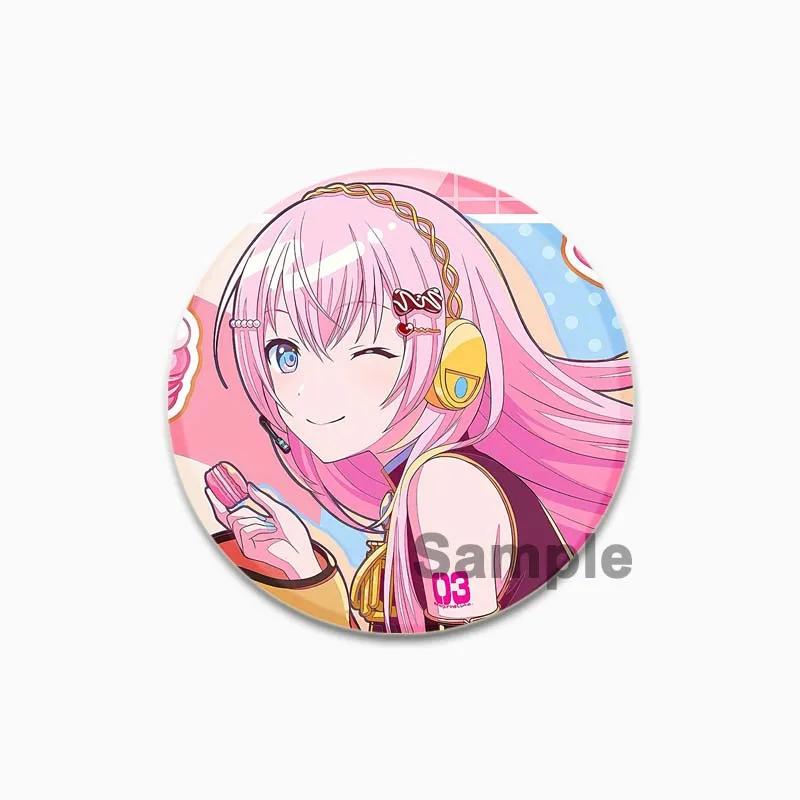 

32/44/58 мм Megurine Luka значок мультфильма косплей игра броши ручной работы exquistie эмалированные булавки для одежды рюкзак ювелирные изделия аксессуары 44mm(1.73in)