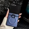 360 Rotating Magnetic Ring Holder Phone Case For Samsung Z Flip 7 FE 6 5 4 3 Flip6 Flip5 Flip4 Flip3 5G PU Leather Back Cover