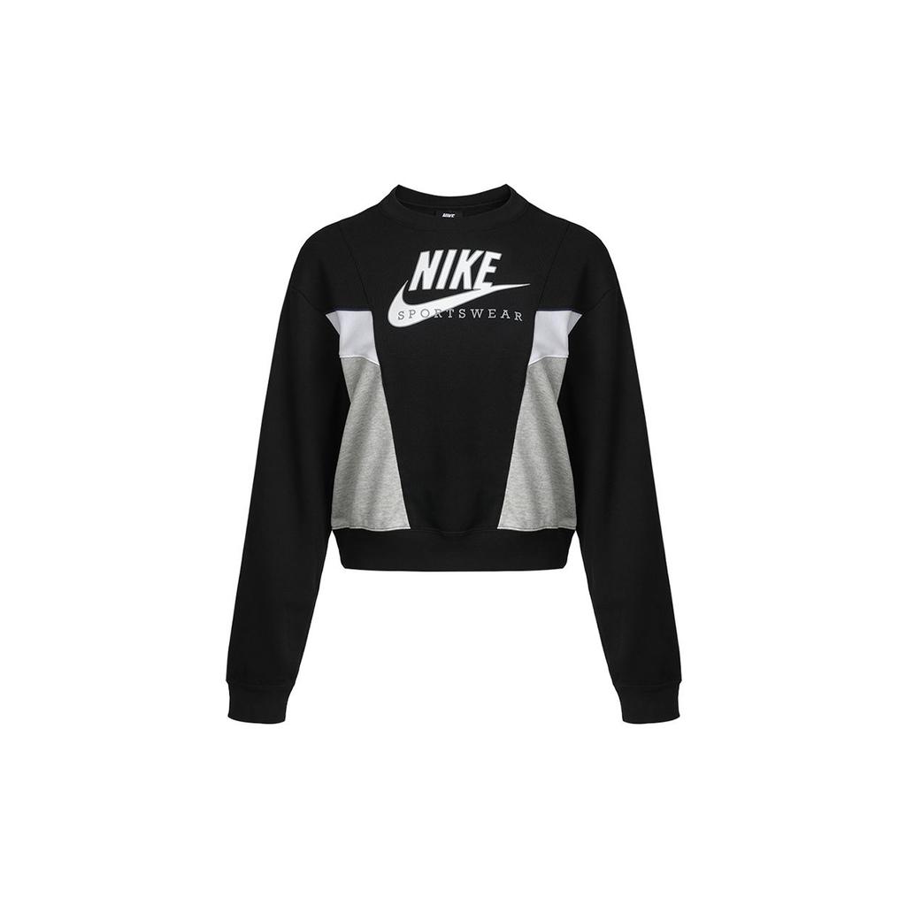 Nike Felpa Girocollo Sportiva Casual da Donna Felpa Nera CZ8599-010