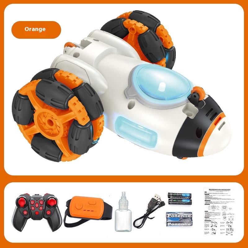 

Remote Control Rocket Light Spray Toy Vertical Rotation Stunt Car Racing Children S Gift Remote Control Stunt Rocket Toy