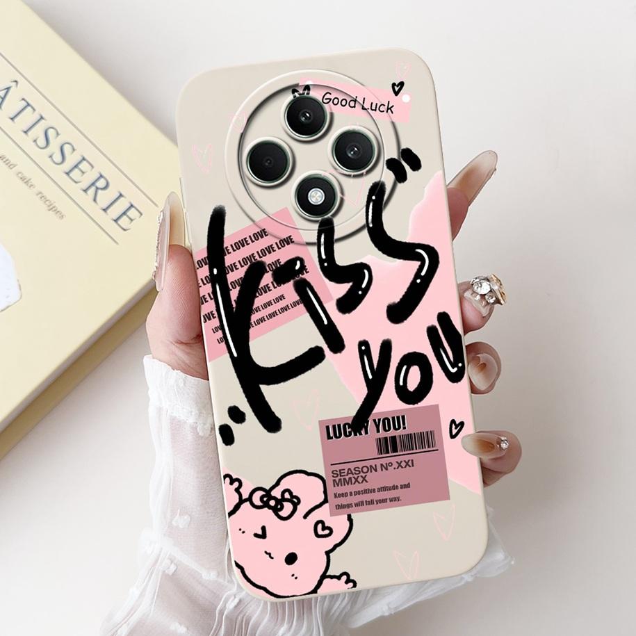 For OPPO Reno 12F 5G Case CPH2637 Lovely Panda Rabbit Liquid Silicone Durable Back Cover For OPPO Reno12F Reno12 FS F27 5G Coque