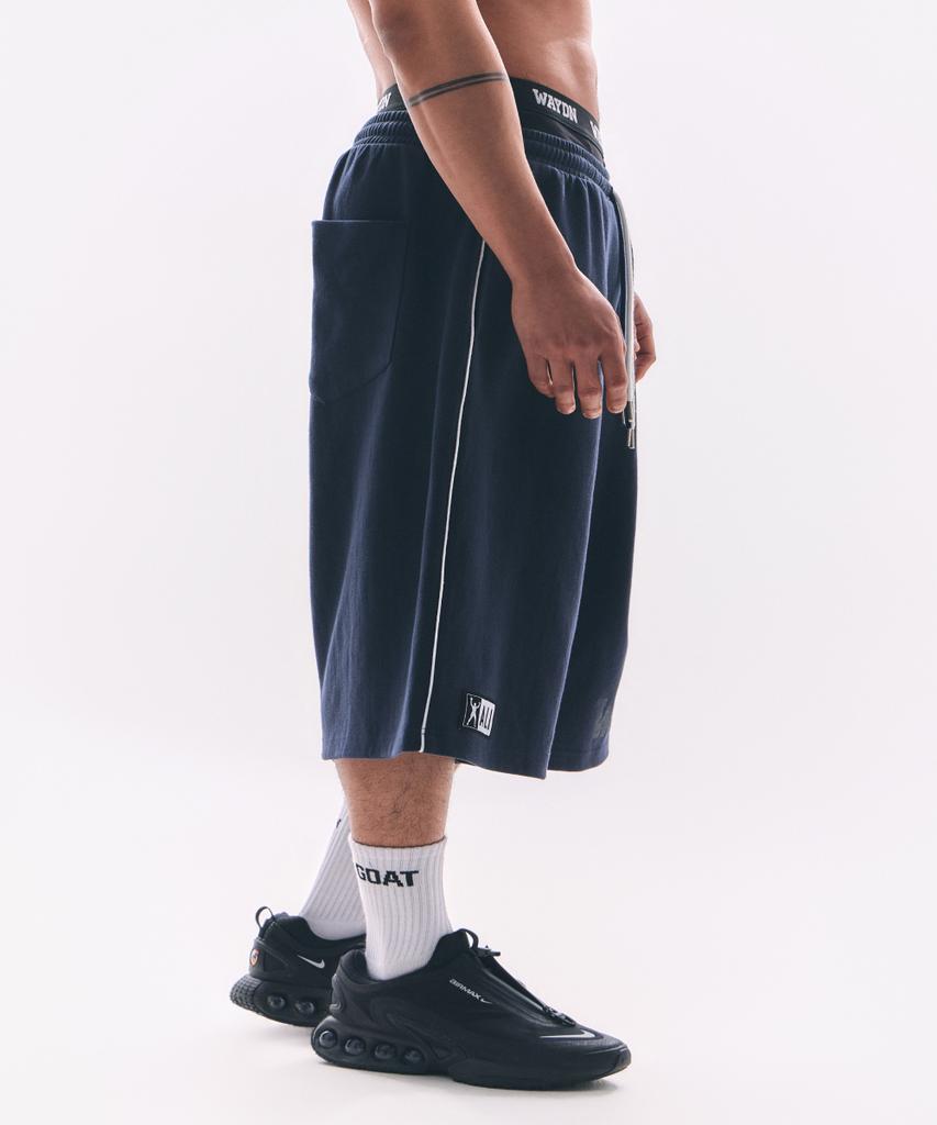 Weideun [Ali] Patch Symbol Bermuda Pants Navy
