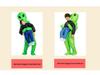 Green Alien Inflatable Costume - Halloween Funny Mascot for TikTok Performances