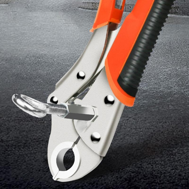 High Carbon Steel Floor Heating Pipe Wrench With WeldingFree Design 6cm Wide Jaw Opening For Efficient Maintenance Installation