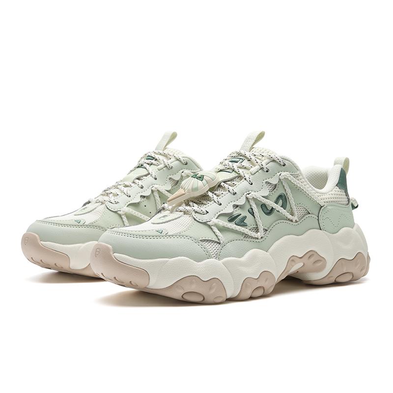 FILA FLUID 6 Cushioning Abrasion Resistant Coverage Lightweight Low top Chunky Sneakers Women's Freshwater Green F12W612137FDA