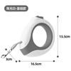 Two Dog Reflective Retractable Traction Pet Leash 360 Degree Anti-tangle Auto Dual Padded LED Light Durable Dog Walking Leash