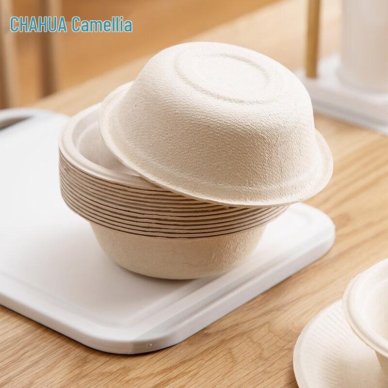 Одноразовые бумажные тарелки Chahua Natural Round