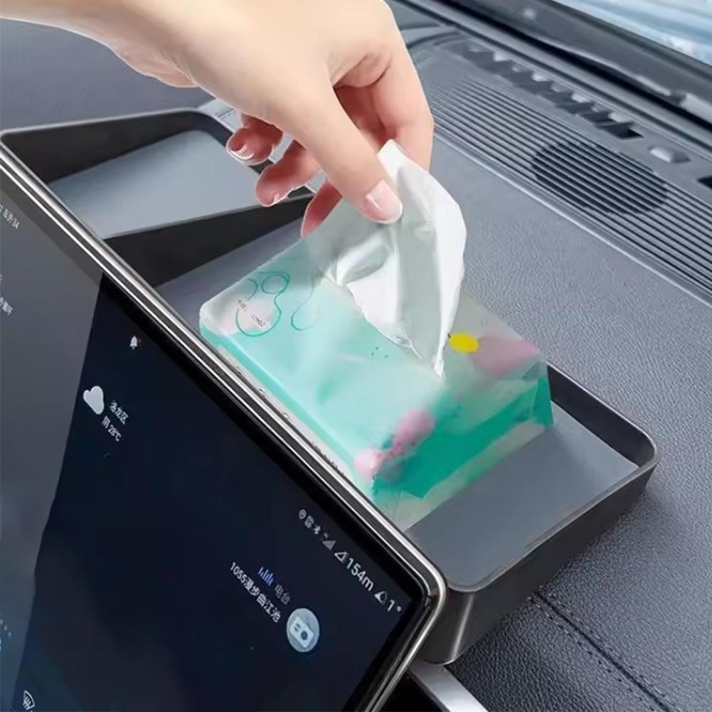 For BYD Sealion 6 Seal U Song Plus 2025 Central Control Screen Rear Storage Box Car Interior Accessories Dashboard Storage Tray