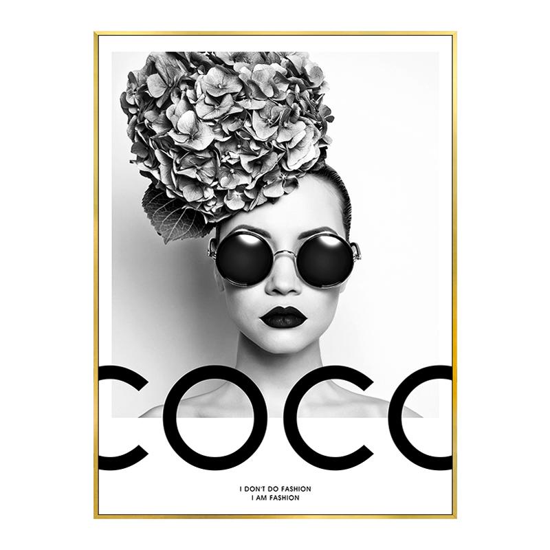 

Роскошные черно-белые модные женские декоративные картины автомобиль абстрактный постер на холсте настенные художественные картины современный декор для комнаты дома 40x60cm No Framed