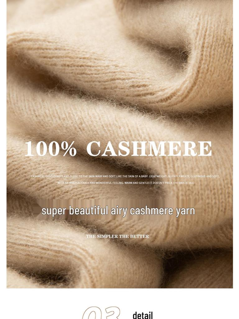 Women's Slim-Fit Ribbed Cashmere Turtleneck Sweater - 100% Pure Cashmere