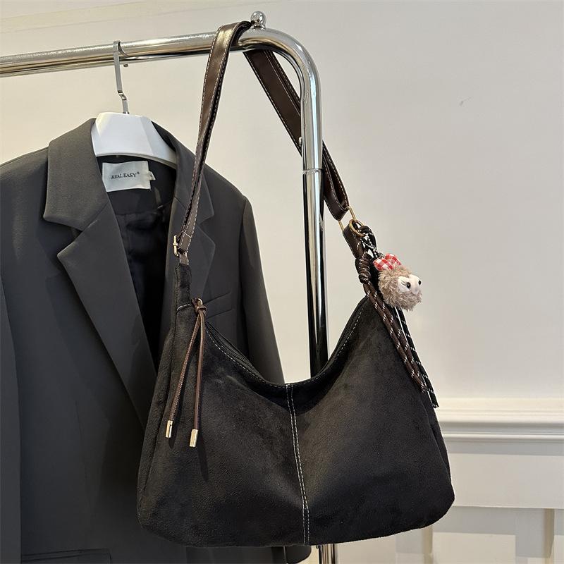 Retro Bag Female Tote Bag Large Capacity Autumn and Winter Foreign Style Oblique Span 2025 New Leisure Work Commuter Bag