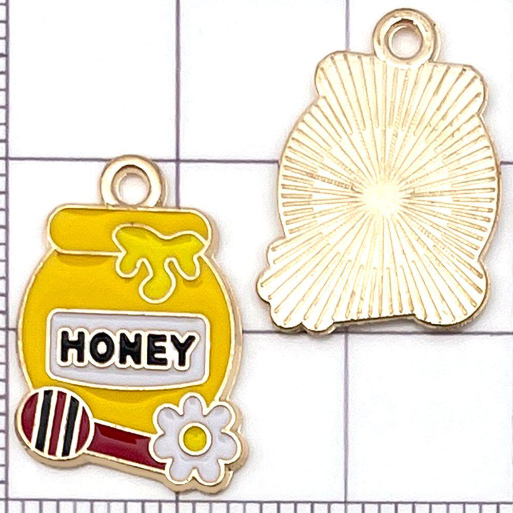 Set of 20 Yellow Enamel Bee and Beehive Pendants for DIY Bracelets and Necklaces