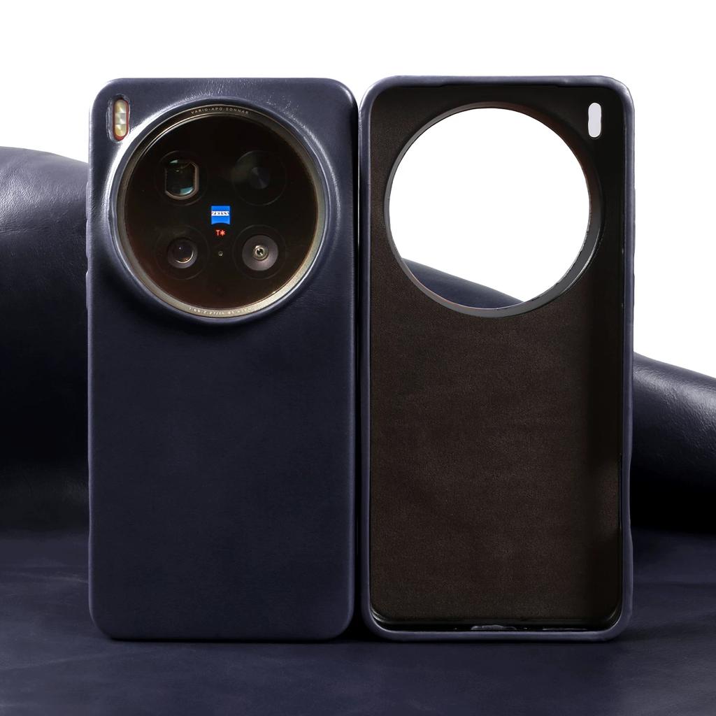 Luxury Waxed Leather Phone Case for Vivo X300S S50 Pro Mini X300FE X300Ultra X200 Shockproof Protective Cover