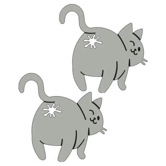 Cat Butt Bread Clip 3D Printed Cat Shaped Bag Holder Reusable Food Bag Clips for Bread Snack Bags Novelty Kitchen Gadget for Cat Lovers