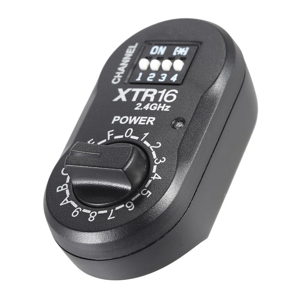 XTR 16 2.4G Wireless X system Remote Control Flash Receiver for X1C X1N XT 16 Transmitter Trigger Wistro AD360 DE QT DP