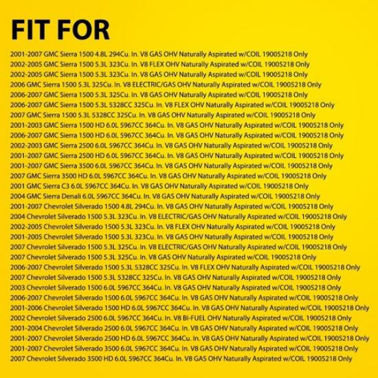 10.5Mm FOR LSx LS1 LS2 LS3 LS6 LS7 High Heat Spark Plug Ignition Wires Set EK