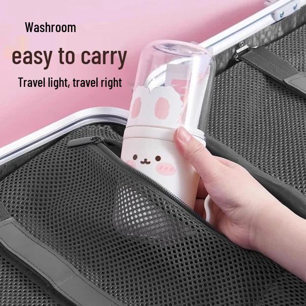 Newcomer Discount: Cute 2-in-1 Travel Toothbrush and Cup Set for Couples and Students