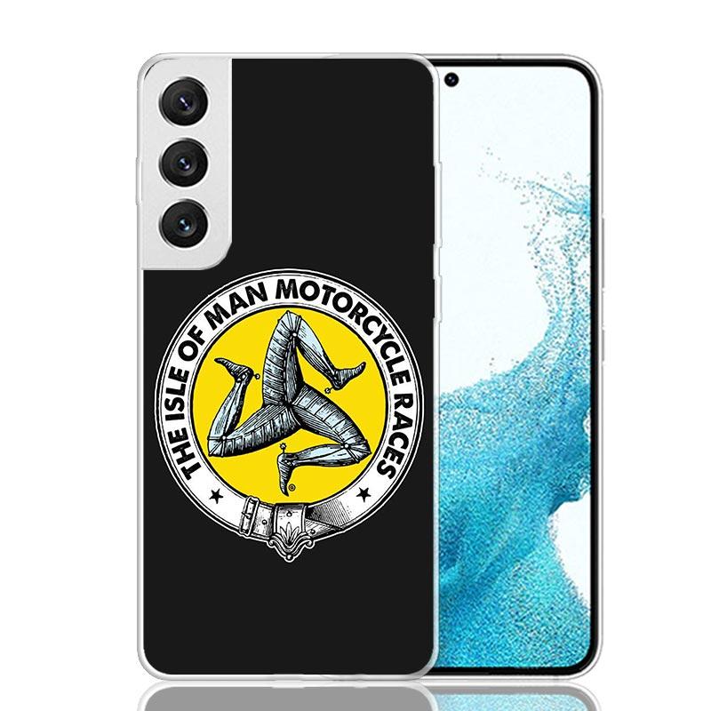 Isle of Man Coat of Arms Phone Case For Samsung Galaxy S26 Ultra S23 S24 S25 Edge S20 FE S21 S22 Plus Soft Print Shell Cover Fun