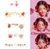 Cartoon Pattern Water Transfer Tattoo Decals Disposable Facial Stickers Lovely Removable Body Art Ornaments Waterproof Temporar