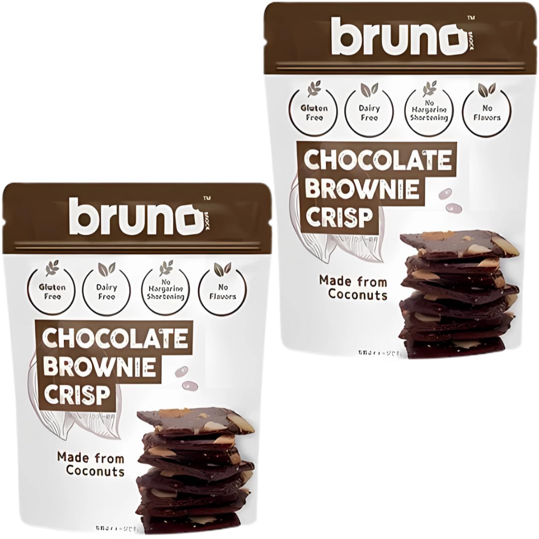 

Набор из 2 хрустящих брауни Bruno Snaks, шоколадных, без глютена, без консервантов
