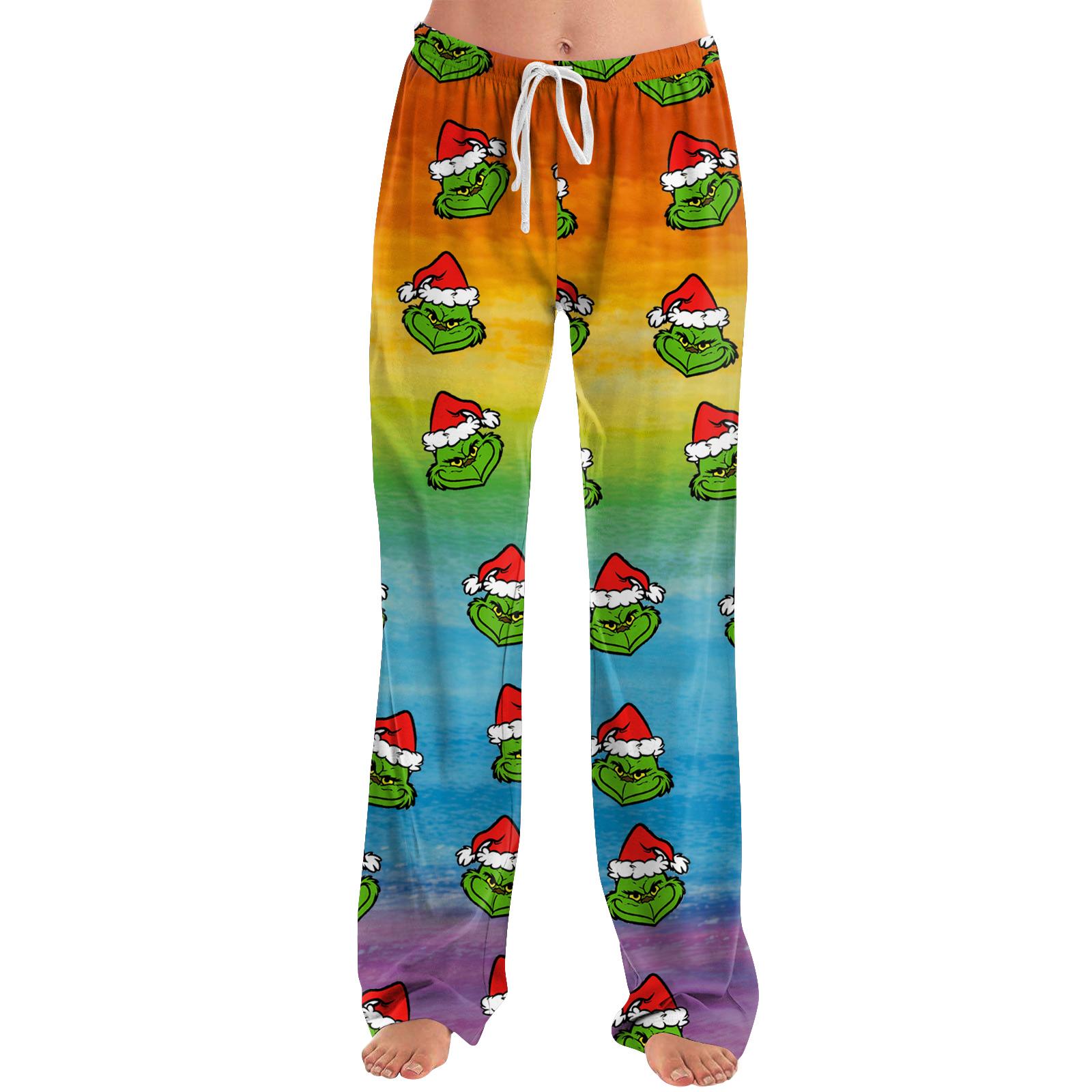 

Женские пижамные штаны, одежда для сна, повседневные брюки с эластичной резинкой на талии, удобные прямые свободные брюки для йоги XL винный