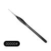 Wolf Hair Fine Line Brush - Black Triangular Birch Handle for Nail Art and Watercolor Detailing