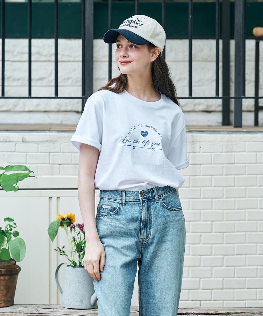 Metapeo Met Love Present Short Sleeve T-Shirt White