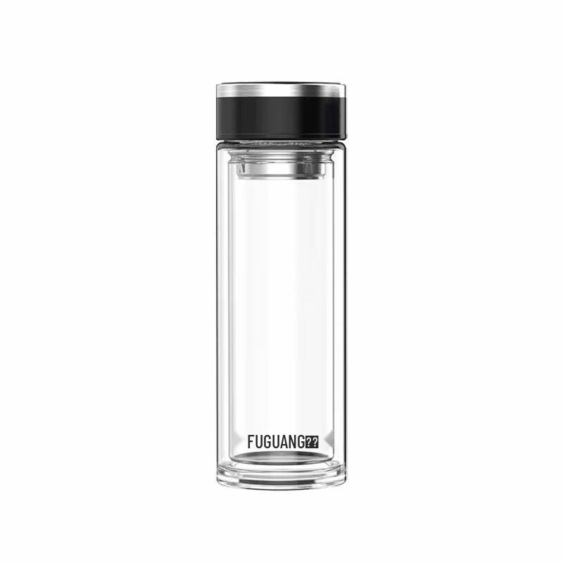 FUGUANG G2116 Double-Layer Glass Tea Infuser Bottle