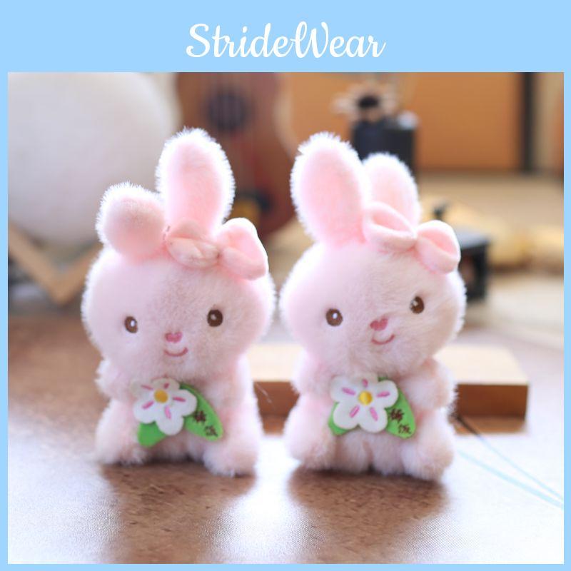 Cute Pink Rabbit Plush Doll For Bags And Gift Accessories