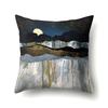 Polyester Pillowcase Automobile Decoration Mountain Home Print Pillowcase Waist Cushion Cover Bedside Cushion Cover Bedside Cushion Cover