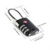 Anti-theft Customs Password Lock TSA Wire Rope Padlock Portable 3 Digit Combination Lock  Travel