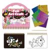 Atividade de Artesanato para Crianças Folha Divertida Unicórnios e Princesas Livro de Raspar Sem Sujeira Kit de Atividade Criativa DIY Presentes para Meninas